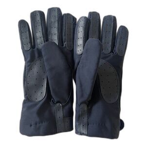 Aris Isotoner Style Gloves Black Size L Vintage Driving Gloves Touch Screen